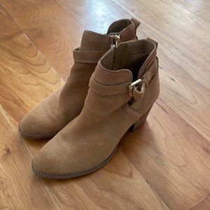 Sam Edelman suede tan ankle boots